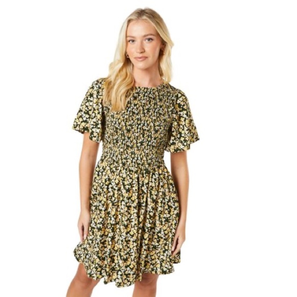 Mini puff dress